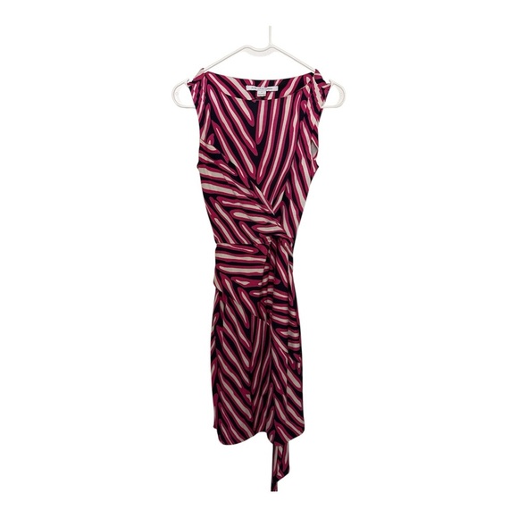 Diane Von Furstenberg Pink and Red Midi Dress - Picture 4 of 5